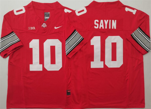 Men's Ohio State Buckeyes #10 Julian Sayin Red 2025 F.U.S.E. Limited Stitched Jersey 1