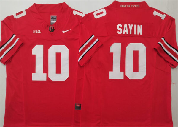 Men's Ohio State Buckeyes #10 Julian Sayin Red 2025 F.U.S.E. Limited Stitched Jersey