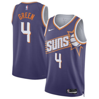 Men's Phoenix Suns #4 Jalen Green Purple 2025 Icon Edition Stitched Basketball Jersey