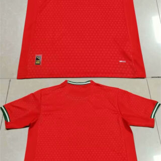 Men's Portugal Team Blank 2025 Red Home Soccer Jersey 2