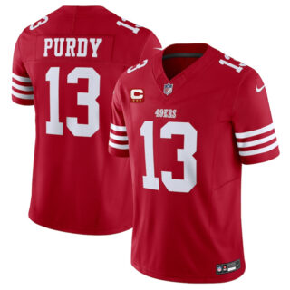 Men's San Francisco 49ers #13 Brock Purdy Red 2025 F.U.S.E. With 3-Star C Patch Vapor Untouchable Limited Stitched Football Jersey
