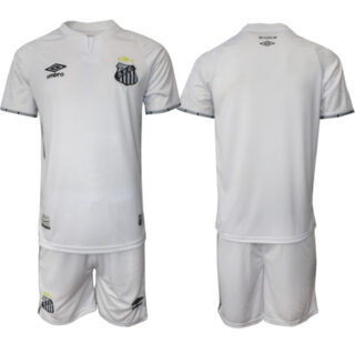 Men's Santos F.C. Blank 25 26 White Home Soccer Jersey Suit