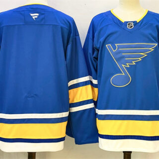 Men's St. Louis Blues Blank Blue 2025 Stitched Hockey Jersey