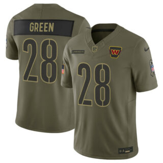 Men's Washington Commanders #28 Darrell Green Olive 2025 F.U.S.E. Salute to Service Limited Stitched Football Jersey