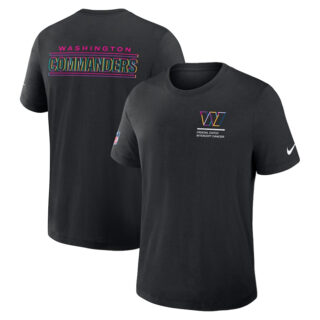 Men's Washington Commanders Black 2025 Crucial Catch Tri-Blend Dri-FIT T-Shirt