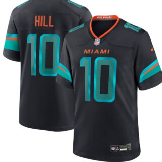 Men’s #10 Tyreek Hill Miami Dolphins Rivalries Collection Game Jersey