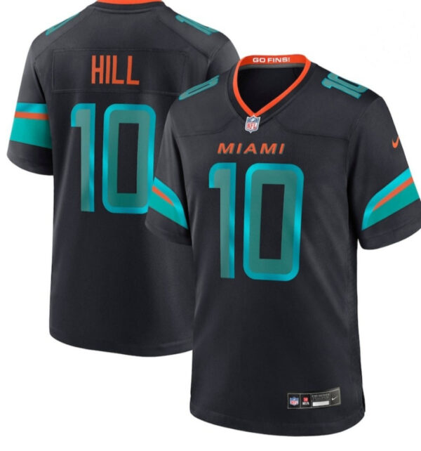 Men’s #10 Tyreek Hill Miami Dolphins Rivalries Collection Game Jersey