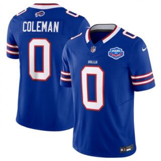 Men's Buffalo Bills #0 Keon Coleman Blue 2025 F.U.S.E. With Farewell Vapor Untouchable Limited Football Stitched Jersey