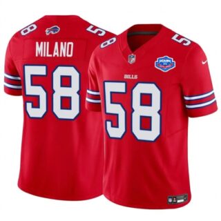 Men's Buffalo Bills #58 Matt Milano Red 2025 F.U.S.E. With Vapor Untouchable Limited Football Stitched Jersey