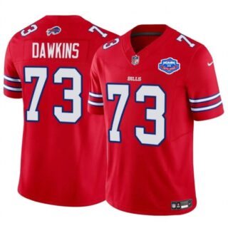 Men's Buffalo Bills #73 Dion Dawkins Red 2025 F.U.S.E. With Farewell Vapor Untouchable Limited Football Stitched Jersey