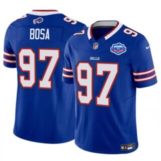 Men's Buffalo Bills #97 Joey Bosa Blue 2025 F.U.S.E. With Farewell Vapor Untouchable Limited Football Stitched Jersey