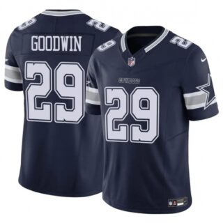 Men's Dallas Cowboys #29 C.J. Goodwin Navy 2025 F.U.S.E Vapor Untouchable Limited Football Stitched Jersey