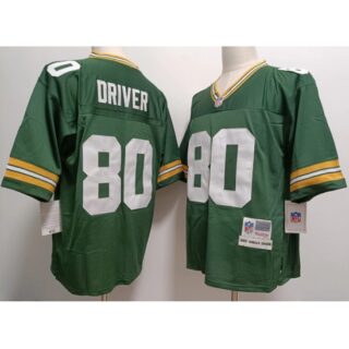 Men's Green Bay Packers #80 Donald Driver Mitchell & Ness Retired Player Green Jersey