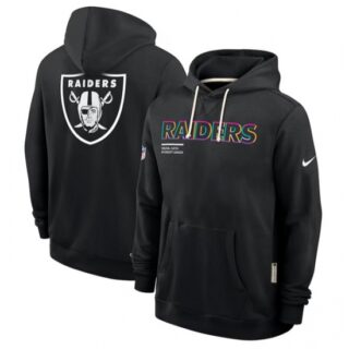 Men's Las Vegas Raiders Black 2025 Crucial Catch Dri-FIT Hoodie