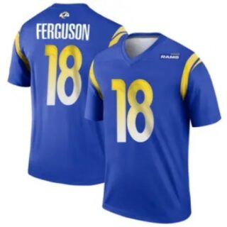 Men's Los Angeles Rams #18 Terrance Ferguson Blue 2024 F U S E Vapor Untouchable Stitched Football Jersey