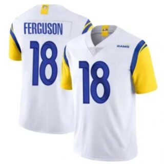 Men's Los Angeles Rams #18 Terrance Ferguson White 2024 F U S E Vapor Untouchable Stitched Football Jersey