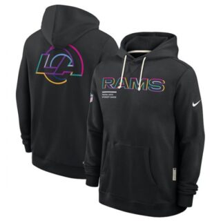 Men's Los Angeles Rams Black 2025 Crucial Catch Dri-FIT Hoodie