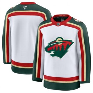 Men's Minnesota Wild Blank White 2025 25th Anniversary Stitched Hockey Jersey