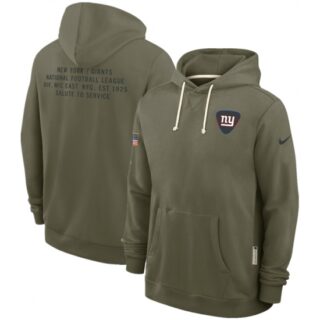 Men's New York Giants Olive 2025 Salute to Service Pullover Hoodie