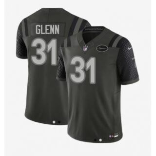 Men's New York Jets #31 Aaron Glenn Black Rivalries Collection Jersey