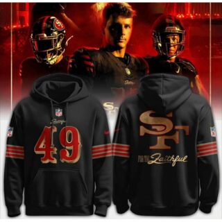Men's San Francisco 49ers Black 2025 Rivalry Series Pullover Hoodie