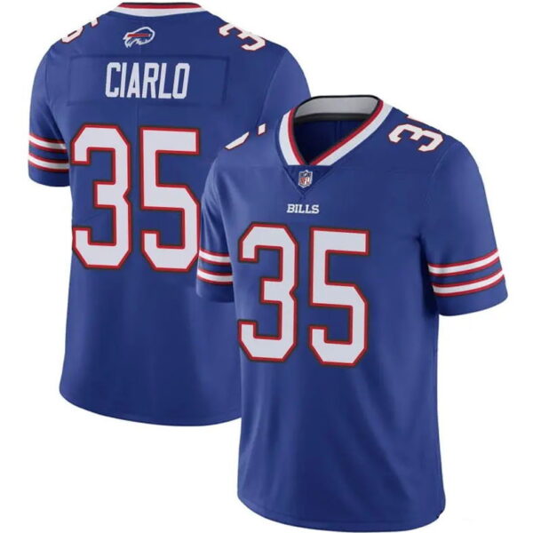 Men's Buffalo Bills #35 Jimmy Ciarlo Limited Royal Team Color Vapor Untouchable Jersey