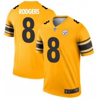 Men‘s Pittsburgh Steelers #8 Kenny Pickett Vapor Limited Inverted Gold Stitched NFL Jersey