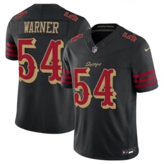 Women's San Francisco 49ers #54 Fred Warner Black 2025 F.U.S.E. Rivalry Series Vapor Limited Football Stitched Jersey
