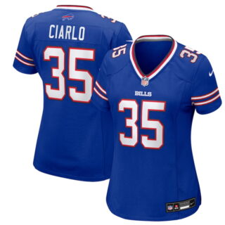 Women's Buffalo Bills #35 Jimmy Ciarlo Royal Team Game Jersey