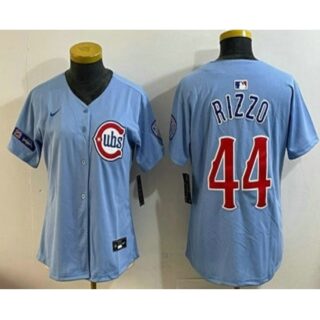Youth Chicago Cubs #44 Anthony Rizzo Baby Blue Limited Jersey