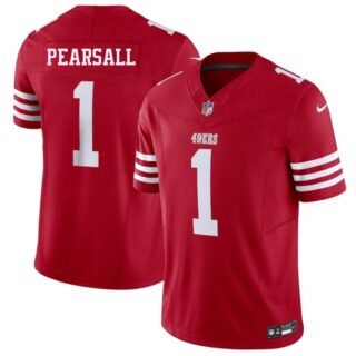Youth San Francisco 49ers #1 Ricky Pearsall Red 2025 F.U.S.E. Vapor Untouchable Limited Stitched Football Jersey