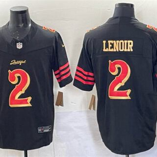 Youth San Francisco 49ers #2 Deommodore Lenoir Black 2025 F.U.S.E. Rivalries Vapor Limited Stitched Football Jersey