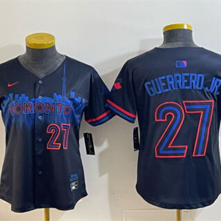 Youth Toronto Blue Jays #27 Vladimir Guerrero Jr. Navy 2024 City Connect Limited Stitched Baseball Jersey