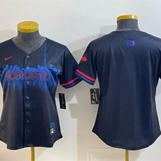 Youth Toronto Blue Jays Blank Navy 2024 City Connect Limited Stitched Baseball Jersey