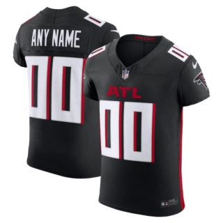 Custom Atlanta Falcons Men's Black Team Color Men's Stitched NFL Vapor Untouchable Elite Jersey