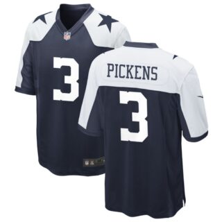 Dallas Cowboys #3 George Pickens Navy Alternate Game Jersey
