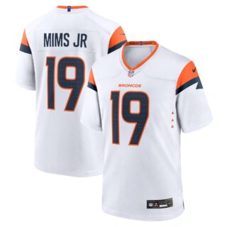 Men's Denver Broncos #19 Marvin Mims Jr White 2025 F.U.S.E. Vapor Limited Stitched Football Jersey