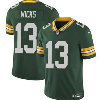Men's Green Bay Packers #13 Dontayvion Wicks Green 2025 Vapor Untouchable Limited Stitched Football Jersey