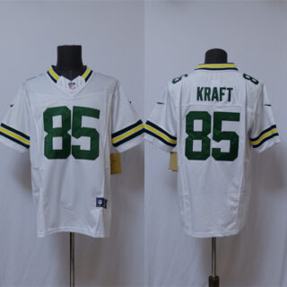 Men's Green Bay Packers #85 Tucker Kraft White Vapor 2025 F.U.S.E. Limited Stitched Football Jersey