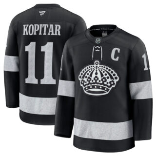 Men's Los Angeles Kings #11 Anze Kopitar Black Alternate Stitched Hockey Jersey