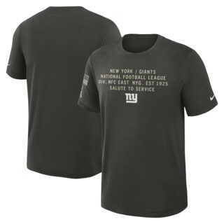 Men's New York Giants Dark Green 2025 Salute to Service Sideline Slub Dri-FIT T-Shirt