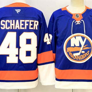Men's New York Islanders #48 Matthew Schaefer Royal 2024-25 Home Stitched Hockey Jersey