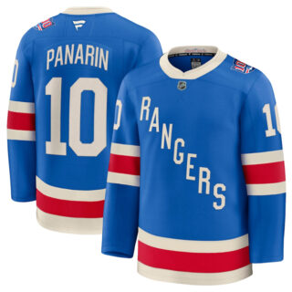 Men's New York Rangers #10 Artemi Panarin Blue Centennial Stitched Hockey Jersey