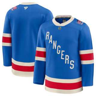 Men's New York Rangers Blank Blue Centennial Stitched Hockey Jersey