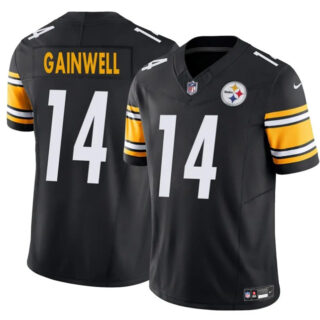 Men's Pittsburgh Steelers #14 Kenneth Gainwell Black 2025 F.U.S.E. Vapor Untouchable Limited Stitched Jersey