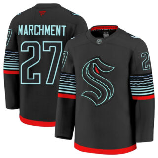 Men's Seattle Kraken #27 Mason Marchment Black Alternate Stitched Hockey Jersey