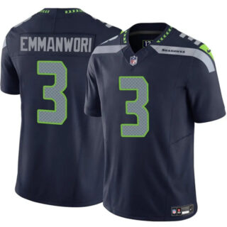 Men's Seattle Seahawks #3 Nick Emmanwori Navy 2025 F.U.S.E. Vapor Untouchable Limited Stitched Football Jersey
