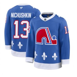 Men's Colorado Avalanche #13 Valeri Nichushkin Blue 2025 Alternate Stitched Jersey