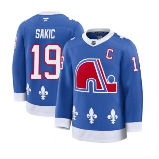Men's Colorado Avalanche #19 Joe Sakic Blue 2025 With C Alternate Stitched Jersey