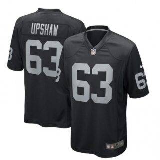 Men's Las Vegas Raiders #63 Gene Upshaw Black Vapor Football Stitched Jersey